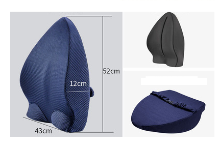 Memory Foam Lumbar Support Cushion for Office & Car