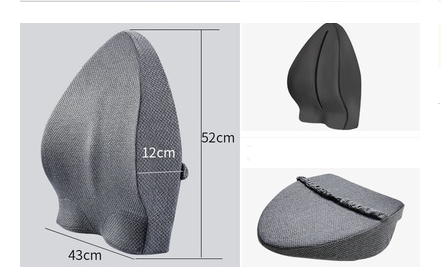 Memory Foam Lumbar Support Cushion for Office & Car