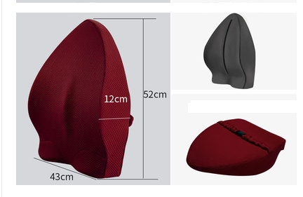 Memory Foam Lumbar Support Cushion for Office & Car